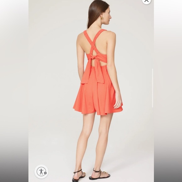 Louna Coral Tie Back Romper RTR - Picture 3 of 10